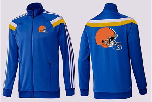 NFL Cleveland Browns Team Logo Jacket Blue_2