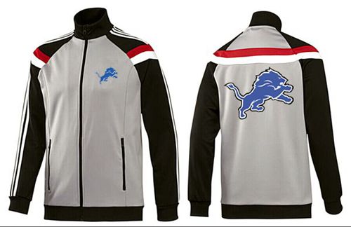 NFL Detroit Lions Team Logo Jacket Grey NFL Detroit Lions Team Logo Jacket Grey