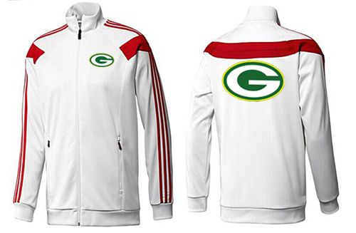 NFL Green Bay Packers Team Logo Jacket White_1 NFL Green Bay Packers Team Logo Jacket White_1