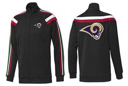 NFL Los Angeles Rams Team Logo Jacket Black_3 NFL Los Angeles Rams Team Logo Jacket Black_3