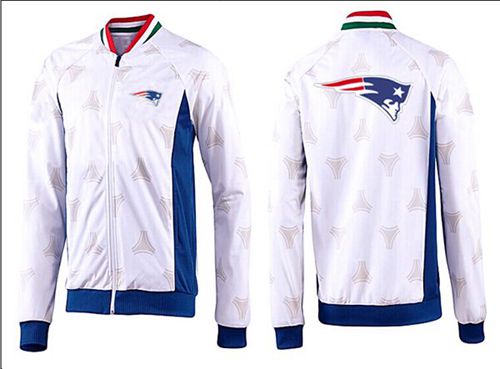 NFL New England Patriots Team Logo Jacket White_2
