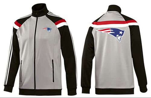 NFL New England Patriots Team Logo Jacket Grey