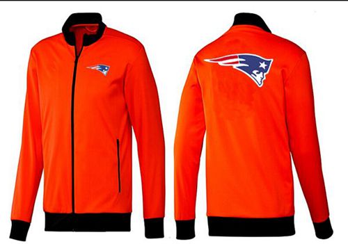 NFL New England Patriots Team Logo Jacket Orange