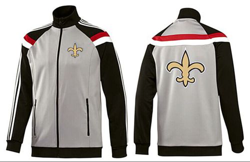 NFL New Orleans Saints Team Logo Jacket Grey