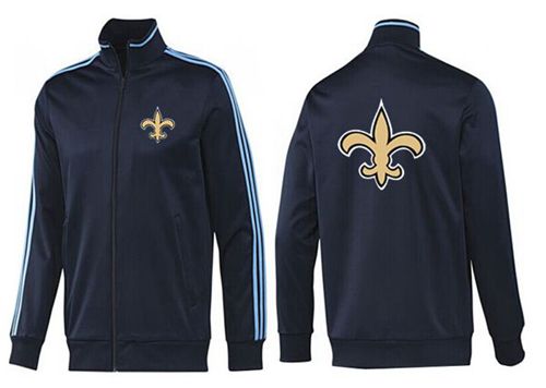 NFL New Orleans Saints Team Logo Jacket Dark Blue_2