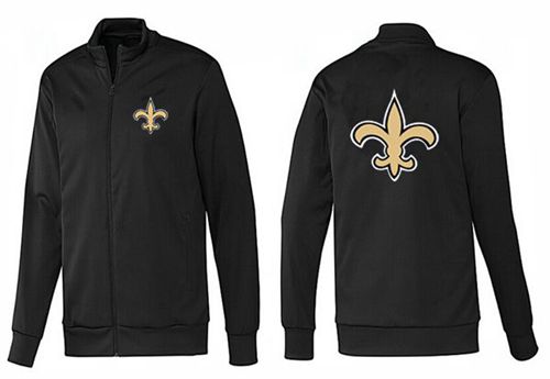 NFL New Orleans Saints Team Logo Jacket Black_1