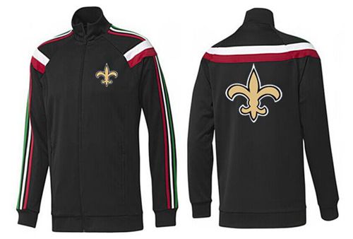 NFL New Orleans Saints Team Logo Jacket Black_2
