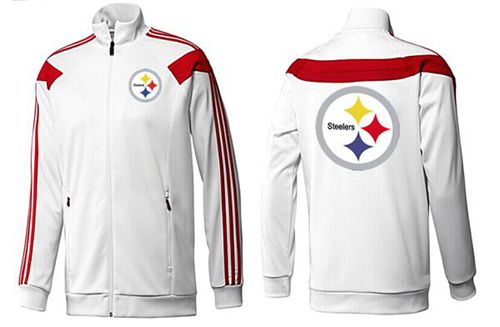 NFL Pittsburgh Steelers Team Logo Jacket White_2