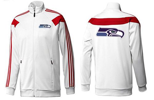 NFL Seattle Seahawks Team Logo Jacket White NFL Seattle Seahawks Team Logo Jacket White