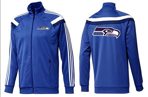 NFL Seattle Seahawks Team Logo Jacket Blue_3 NFL Seattle Seahawks Team Logo Jacket Blue_3