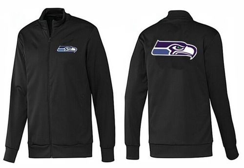 NFL Seattle Seahawks Team Logo Jacket Black_1