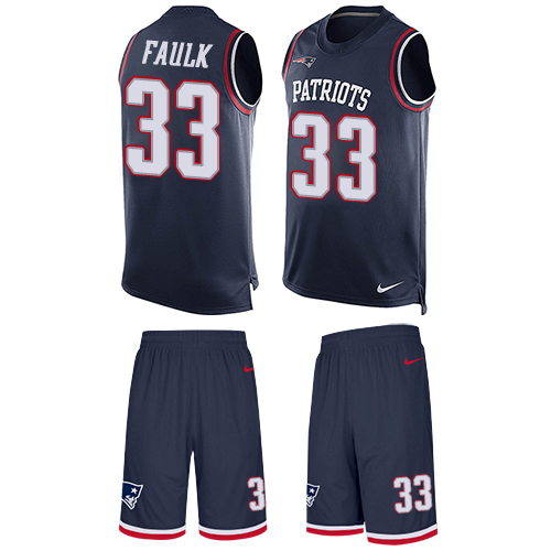 Nike Patriots #33 Kevin Faulk Navy Blue Team Color Men's Stitched NFL Limited Tank Top Suit Jersey Nike Patriots #33 Kevin Faulk Navy Blue Team Color Men's Stitched NFL Limited Tank Top Suit Jersey