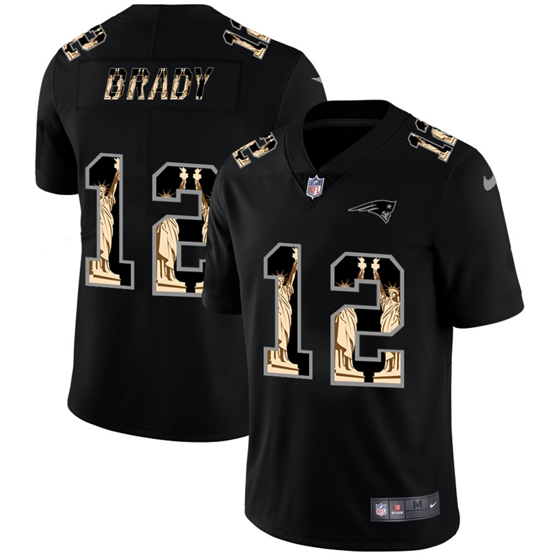 New England Patriots #12 Tom Brady Carbon Black Vapor Statue Of Liberty Limited NFL Jersey New England Patriots #12 Tom Brady Carbon Black Vapor Statue Of Liberty Limited NFL Jersey