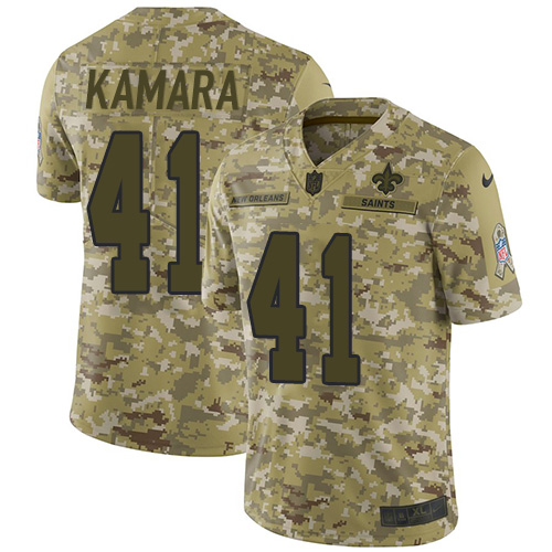 Nike Saints #41 Alvin Kamara Camo Men's Stitched NFL Limited 2018 Salute To Service Jersey Nike Saints #41 Alvin Kamara Camo Men's Stitched NFL Limited 2018 Salute To Service Jersey