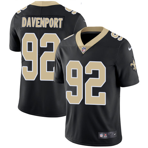 Nike Saints #92 Marcus Davenport Black Team Color Men's Stitched NFL Vapor Untouchable Limited Jersey Nike Saints #92 Marcus Davenport Black Team Color Men's Stitched NFL Vapor Untouchable Limited Jersey