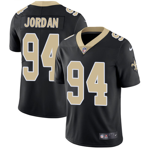 Nike Saints #94 Cameron Jordan Black Team Color Men's Stitched NFL ...