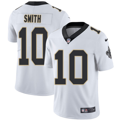 Nike Saints #10 Tre'Quan Smith White Men's Stitched NFL Vapor Untouchable Limited Jersey Nike Saints #10 Tre'Quan Smith White Men's Stitched NFL Vapor Untouchable Limited Jersey