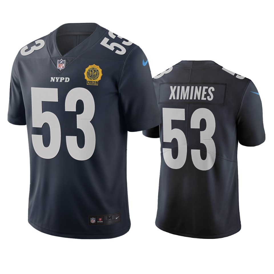 New York Giants #53 Oshane Ximines Navy Vapor Limited City Edition NFL Jersey New York Giants #53 Oshane Ximines Navy Vapor Limited City Edition NFL Jersey
