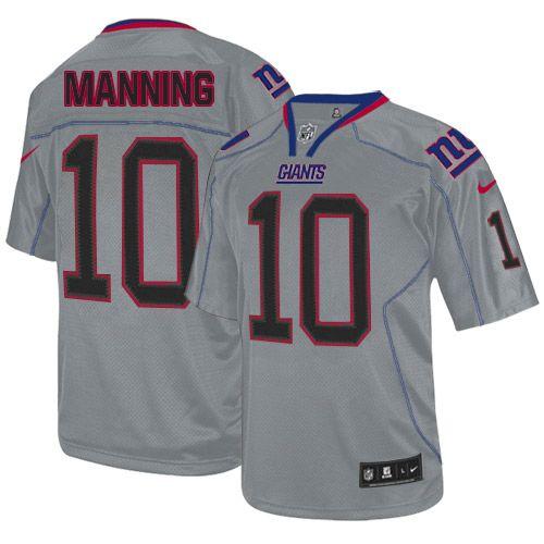 Nike Giants #10 Eli Manning Lights Out Grey Men's Stitched NFL Elite Jersey Nike Giants #10 Eli Manning Lights Out Grey Men's Stitched NFL Elite Jersey
