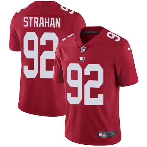 Nike Giants #92 Michael Strahan Red Alternate Men's Stitched NFL Vapor ...