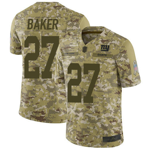 Nike Giants #27 Deandre Baker Camo Men's Stitched NFL Limited 2018 Salute To Service Jersey Nike Giants #27 Deandre Baker Camo Men's Stitched NFL Limited 2018 Salute To Service Jersey