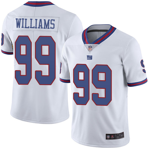 Nike Giants #99 Leonard Williams White Men's Stitched NFL Limited Rush Jersey Nike Giants #99 Leonard Williams White Men's Stitched NFL Limited Rush Jersey