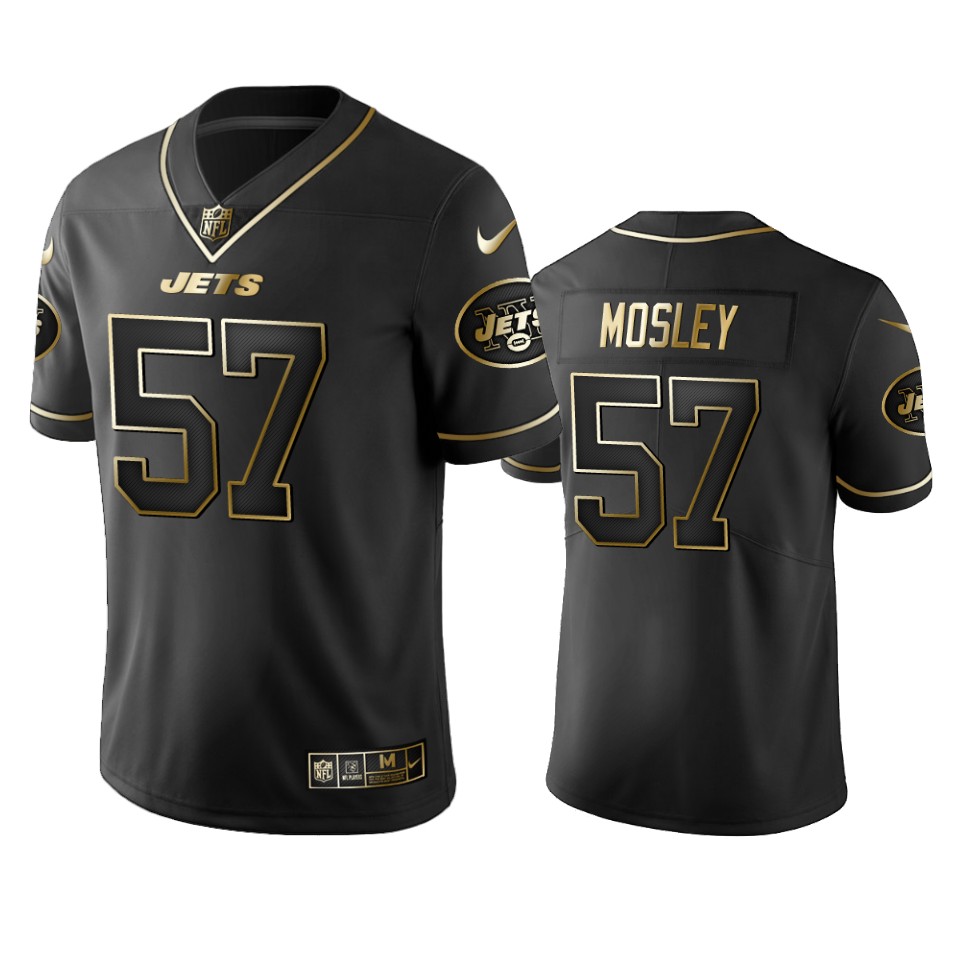 Jets #57 C.J. Mosley Men's Stitched NFL Vapor Untouchable Limited Black Golden Jersey Jets #57 C.J. Mosley Men's Stitched NFL Vapor Untouchable Limited Black Golden Jersey