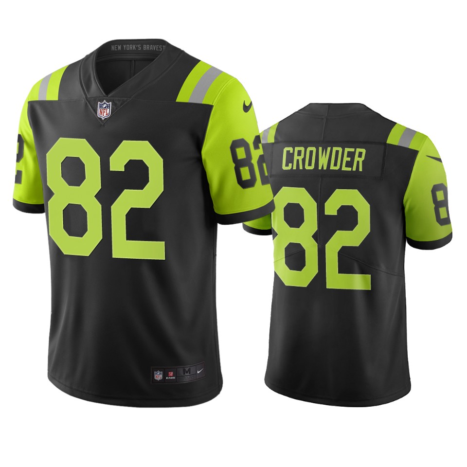 New York Jets #82 Jamison Crowder Black Green Vapor Limited City Edition NFL Jersey New York Jets #82 Jamison Crowder Black Green Vapor Limited City Edition NFL Jersey