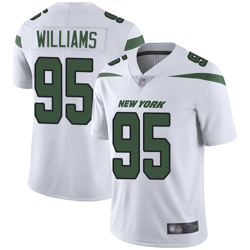 Nike Jets #95 Quinnen Williams White Men's Stitched NFL Vapor Untouchable Limited Jersey Nike Jets #95 Quinnen Williams White Men's Stitched NFL Vapor Untouchable Limited Jersey