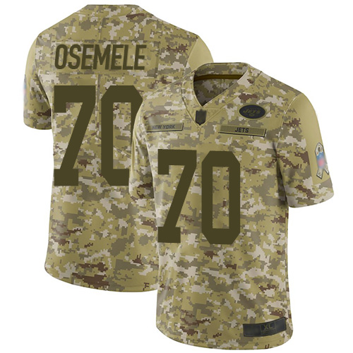Nike Jets #70 Kelechi Osemele Camo Men's Stitched NFL Limited 2018 Salute To Service Jersey Nike Jets #70 Kelechi Osemele Camo Men's Stitched NFL Limited 2018 Salute To Service Jersey