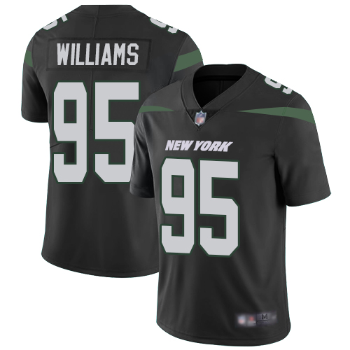 Nike Jets #95 Quinnen Williams Black Alternate Men's Stitched NFL Vapor Untouchable Limited Jersey Nike Jets #95 Quinnen Williams Black Alternate Men's Stitched NFL Vapor Untouchable Limited Jersey