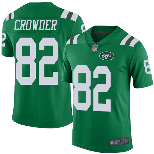 Nike Jets #82 Jamison Crowder Green Men's Stitched NFL Limited Rush Jersey Nike Jets #82 Jamison Crowder Green Men's Stitched NFL Limited Rush Jersey