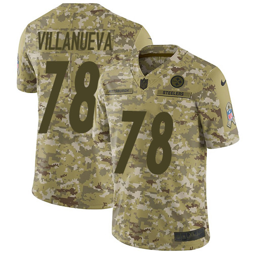 Nike Steelers #78 Alejandro Villanueva Camo Men's Stitched NFL Limited 2018 Salute To Service Jersey Nike Steelers #78 Alejandro Villanueva Camo Men's Stitched NFL Limited 2018 Salute To Service Jersey