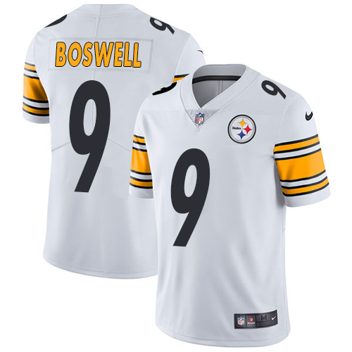 Nike Steelers #9 Chris Boswell White Men's Stitched NFL Vapor Untouchable Limited Jersey Nike Steelers #9 Chris Boswell White Men's Stitched NFL Vapor Untouchable Limited Jersey
