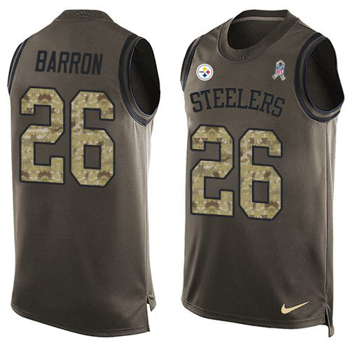 Nike Steelers #26 Mark Barron Green Men's Stitched NFL Limited Salute To Service Tank Top Jersey Nike Steelers #26 Mark Barron Green Men's Stitched NFL Limited Salute To Service Tank Top Jersey