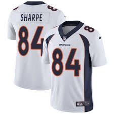 Men's Denver Broncos #84 Shannon Sharpe White Vapor Untouchable Limited Stitched NFL Jersey