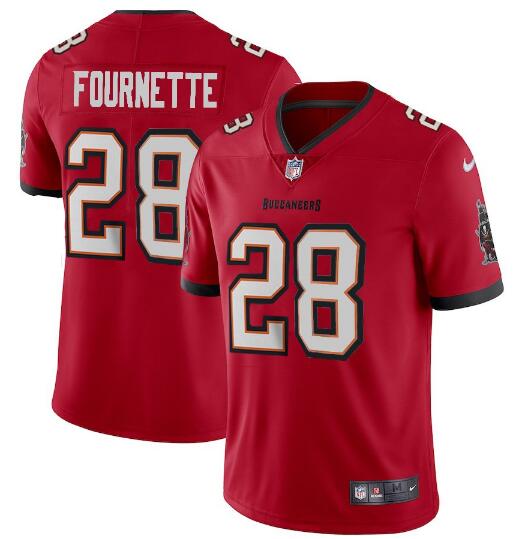 Men's Tampa Bay Buccaneers #28 Leonard Fournette Red NFL Vapor Untouchable Limited Stitched Jersey Men's Tampa Bay Buccaneers #28 Leonard Fournette Red NFL Vapor Untouchable Limited Stitched Jersey