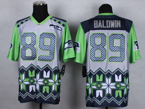 Nike Seahawks #89 Doug Baldwin Grey Men's Stitched NFL Elite Noble Fashion Jersey Nike Seahawks #89 Doug Baldwin Grey Men's Stitched NFL Elite Noble Fashion Jersey