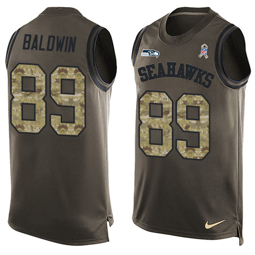 Nike Seahawks #89 Doug Baldwin Green Men's Stitched NFL Limited Salute To Service Tank Top Jersey Nike Seahawks #89 Doug Baldwin Green Men's Stitched NFL Limited Salute To Service Tank Top Jersey