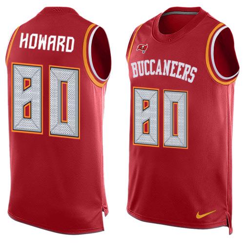 Nike Buccaneers #80 O. J. Howard Red Team Color Men's Stitched NFL Limited Tank Top Jersey Nike Buccaneers #80 O. J. Howard Red Team Color Men's Stitched NFL Limited Tank Top Jersey
