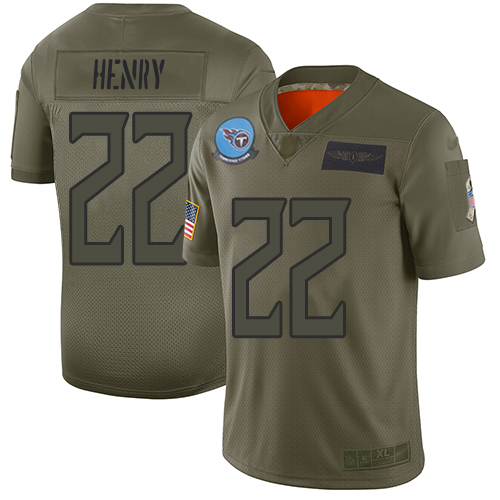 Nike Titans #22 Derrick Henry Camo Men's Stitched NFL Limited 2019 Salute To Service Jersey Nike Titans #22 Derrick Henry Camo Men's Stitched NFL Limited 2019 Salute To Service Jersey