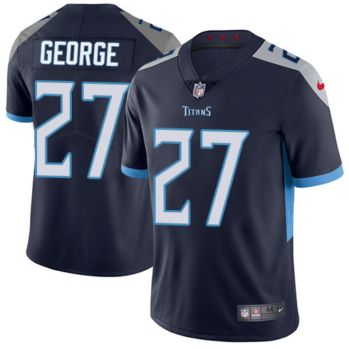 Nike Titans #27 Eddie George Navy Blue Team Color Men's Stitched NFL Vapor Untouchable Limited Jersey Nike Titans #27 Eddie George Navy Blue Team Color Men's Stitched NFL Vapor Untouchable Limited Jersey