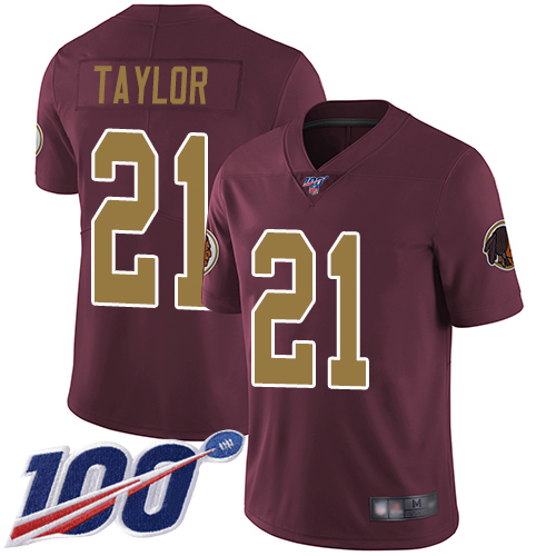 Nike Redskins #21 Sean Taylor Burgundy Red Alternate Men's Stitched NFL 100th Season Vapor Limited Jersey Nike Redskins #21 Sean Taylor Burgundy Red Alternate Men's Stitched NFL 100th Season Vapor Limited Jersey