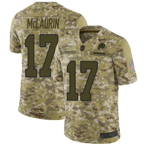 Nike Redskins #17 Terry McLaurin Camo Men's Stitched NFL Limited 2018 Salute To Service Jersey Nike Redskins #17 Terry McLaurin Camo Men's Stitched NFL Limited 2018 Salute To Service Jersey