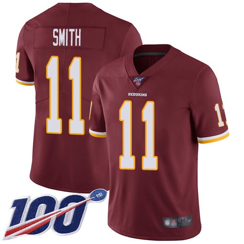 Nike Redskins #11 Alex Smith Burgundy Red Team Color Men's Stitched NFL 100th Season Vapor Limited Jersey Nike Redskins #11 Alex Smith Burgundy Red Team Color Men's Stitched NFL 100th Season Vapor Limited Jersey