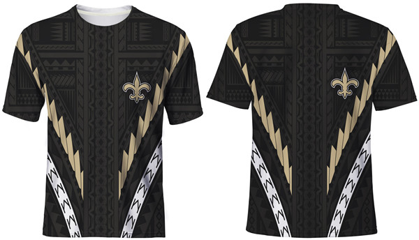 Men's New Orleans Saints Black T-Shirt Men's New Orleans Saints Black T-Shirt
