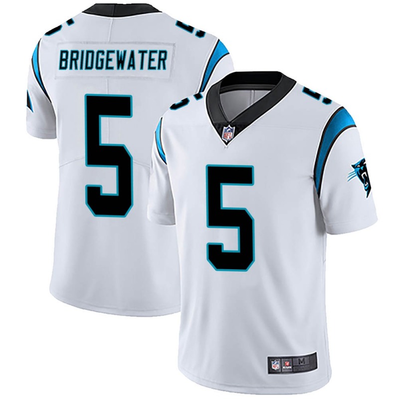 Men's Carolina Panthers #5 Teddy Bridgewater White NFL Vapor Untouchable Limited Stitched Jersey