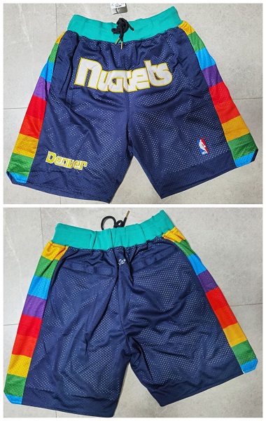 Men's Denver Nuggets Navy Shorts (Run Small) Men's Denver Nuggets Navy Shorts (Run Small)