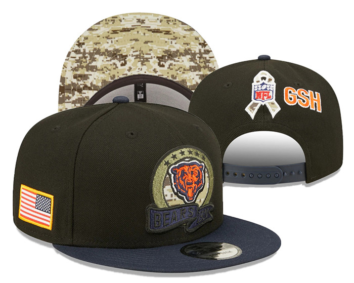 Chicago Bears Salte To Sevice Stitched Snapback Hats 0121
