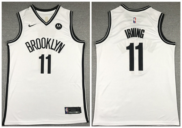Men's Brooklyn Nets #11 Kyrie Irving 2020 White Stitched Jersey